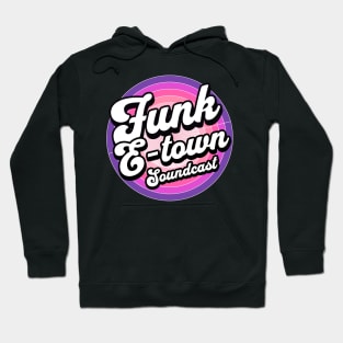 FUNK E-TOWN SOUNDCAST  - Staged Gradient Logo (purple/pink) Hoodie